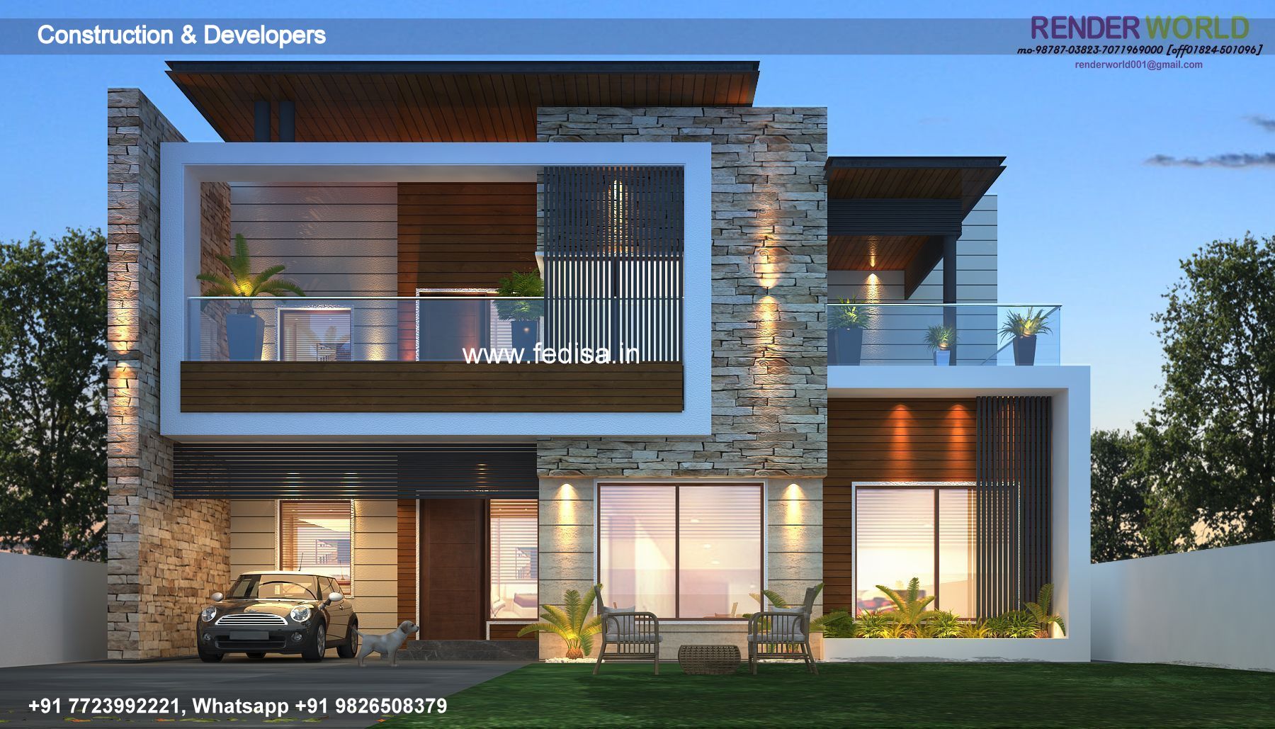 Luxury house house design modern house design -Model No - 0006