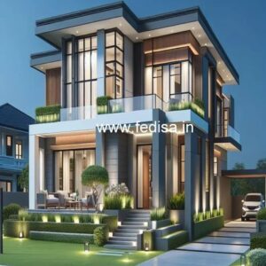 House front design  new house design duplex house design Model No - 0004