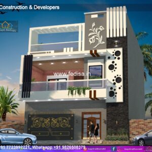 House front design  new house design duplex house design Model No - 0005