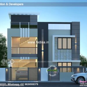 House front design  new house design duplex house design Model No - 0008