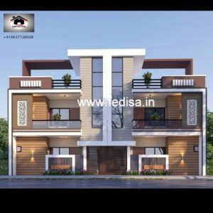 House front design  new house design duplex house design Model No - 0008