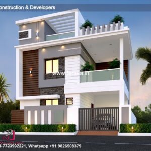 House front design  new house design duplex house design Model No - 0013