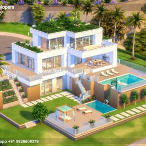 Bungalow house design most expensive house contemporary house Model No - 0015