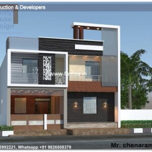 House front design new house design duplex house design Model No - 0018