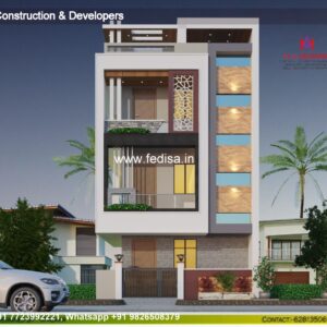 House front design  new house design duplex house design Model No - 0019