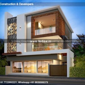 House front design new house design duplex house design Model No - 0020