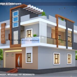 House front design  new house design duplex house design Model No - 0024