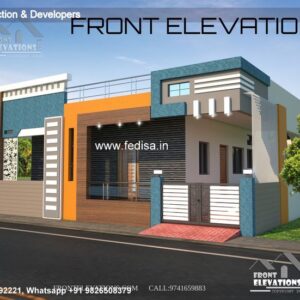 House front design  new house design duplex house design Model No - 0027