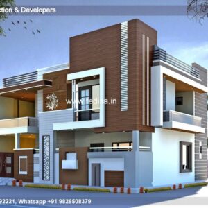 House front design  new house design duplex house design Model No - 0027