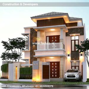 House front design new house design duplex house design Model No - 0029