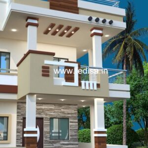 House front design  new house design duplex house design Model No - 0031