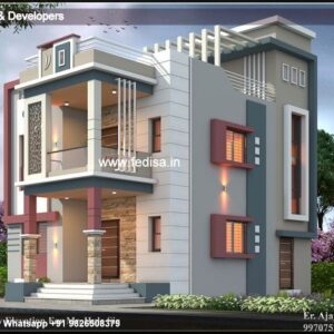 House front design  new house design duplex house design Model No - 0034