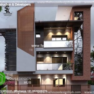 House front design new house design duplex house design Model No - 0045