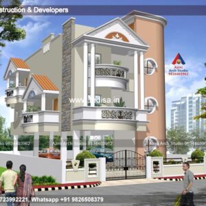 House front design  new house design duplex house design Model No - 0052