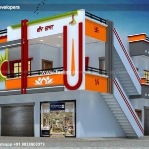House front design  new house design duplex house design Model No - 0053