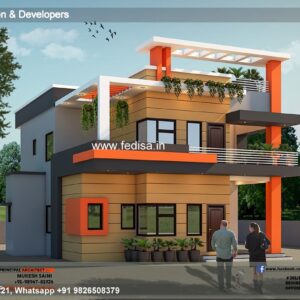 House front design new house design duplex house design Model No - 0052