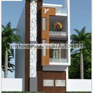 House front design  new house design duplex house design Model No - 0053