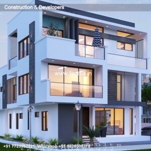 House front design  new house design duplex house design Model No - 0057