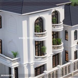 House front design new house design duplex house design Model No - 0058