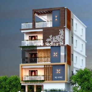 House front design  new house design duplex house design Model No - 0058