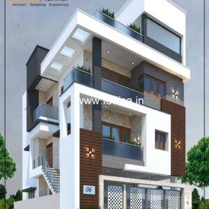 House front design  new house design duplex house design Model No - 0065