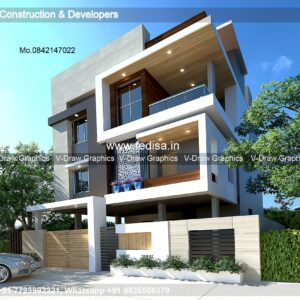 House front design  new house design duplex house design Model No - 0066