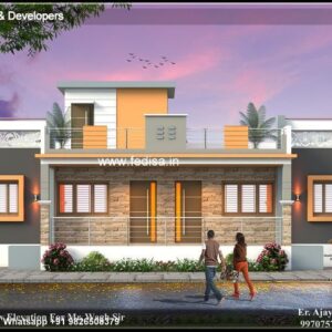 House front design  new house design duplex house design Model No - 0070