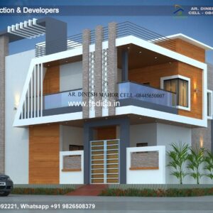 House front design  new house design duplex house design Model No - 0073
