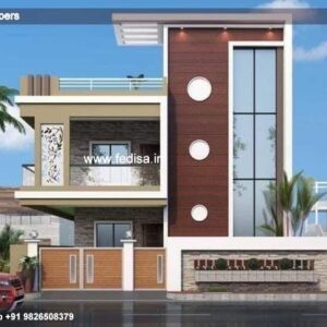 House front design  new house design duplex house design Model No - 0078
