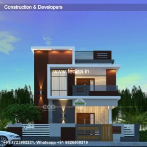 House front design  new house design duplex house design Model No - 0080