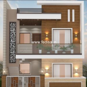 House front design  new house design duplex house design Model No - 0086