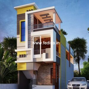 House front design  new house design duplex house design Model No - 0088