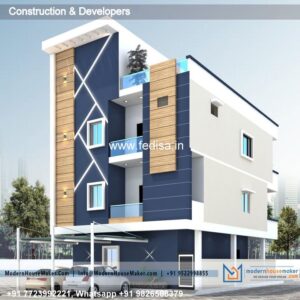 House front design  new house design duplex house design Model No - 0090