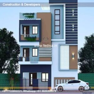 House front design  new house design duplex house design Model No - 0090