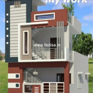 House front design  new house design duplex house design Model No - 0099