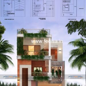 House front design new house design duplex house design Model No - 0098