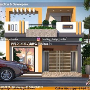 House front design  new house design duplex house design Model No - 0118