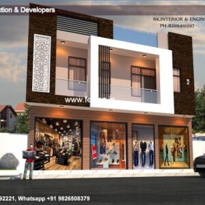 House front design  new house design duplex house design Model No - 0124