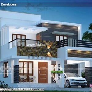 House front design  new house design duplex house design Model No - 0128