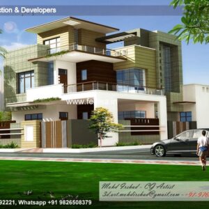 House front design new house design duplex house design Model No - 0132