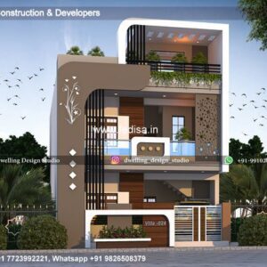 House front design  new house design duplex house design Model No - 0157