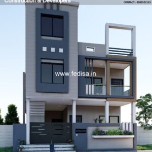 House front design  new house design duplex house design Model No - 0162