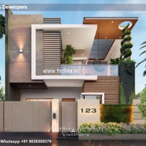 House front design  new house design duplex house design Model No - 0167