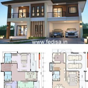 House front design new house design duplex house design Model No - 0168