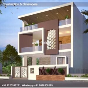 House front design  new house design duplex house design Model No - 0177