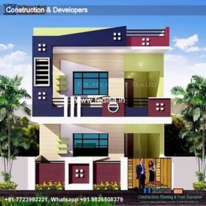 House front design  new house design duplex house design Model No - 0177