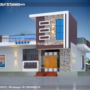 House front design  new house design duplex house design Model No - 0193