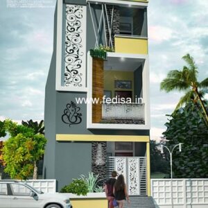 House front design  new house design duplex house design Model No - 0198