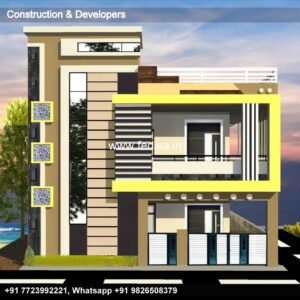 House front design  new house design duplex house design Model No - 0199