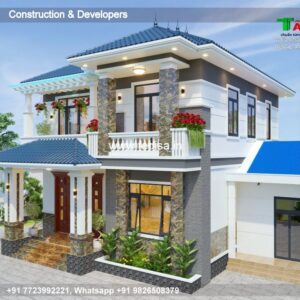 House front design new house design duplex house design Model No - 0201